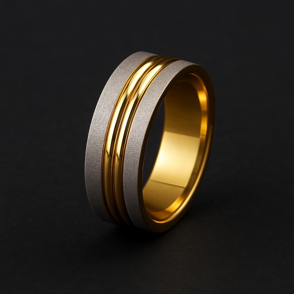Dual Tone Gold Ring Sri Lanka