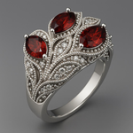 Load image into Gallery viewer, Vintage Leaf Cluster Ring
