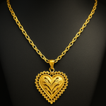 Load image into Gallery viewer, Heritage Golden Embrace Heart Pendant
