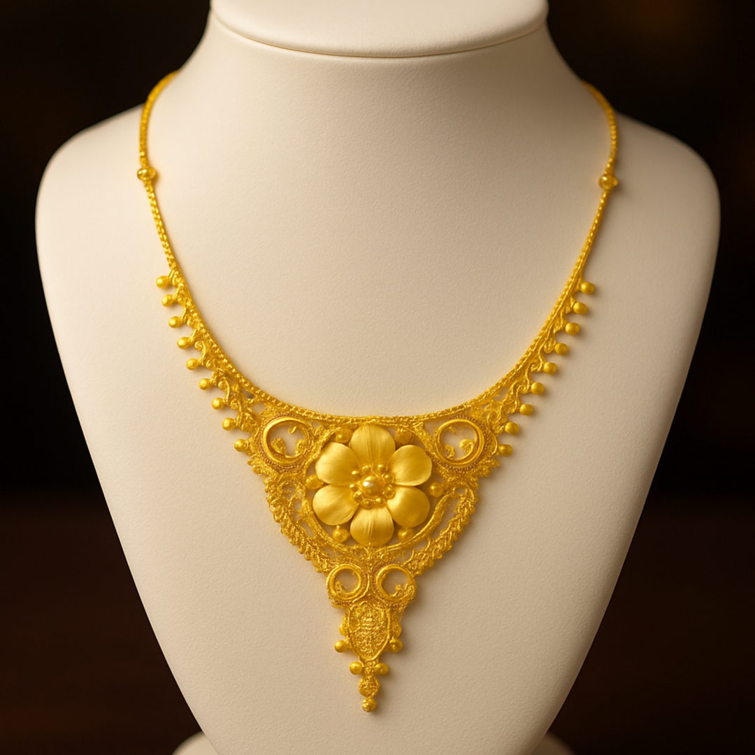 Golden Bloom Heritage Necklace