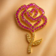 Blossom of Love Gemstone Brooch Sri Lanka