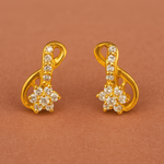 Load image into Gallery viewer, Golden Swirl Earrings
