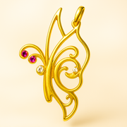 Butterfly Gold Pendant Sri Lanka