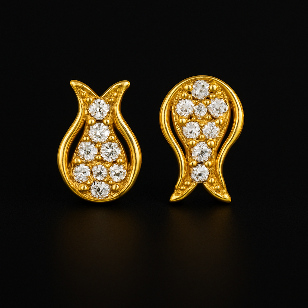 Gold Fish Silhouette Earrings