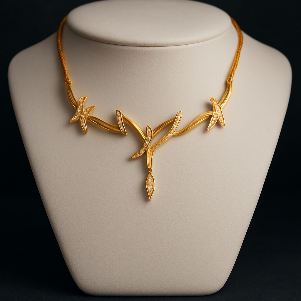 Whispers of the Golden Vine Elegance Necklace