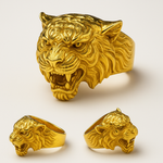 Load image into Gallery viewer, Majestic Roar Gold Tiger Ring
