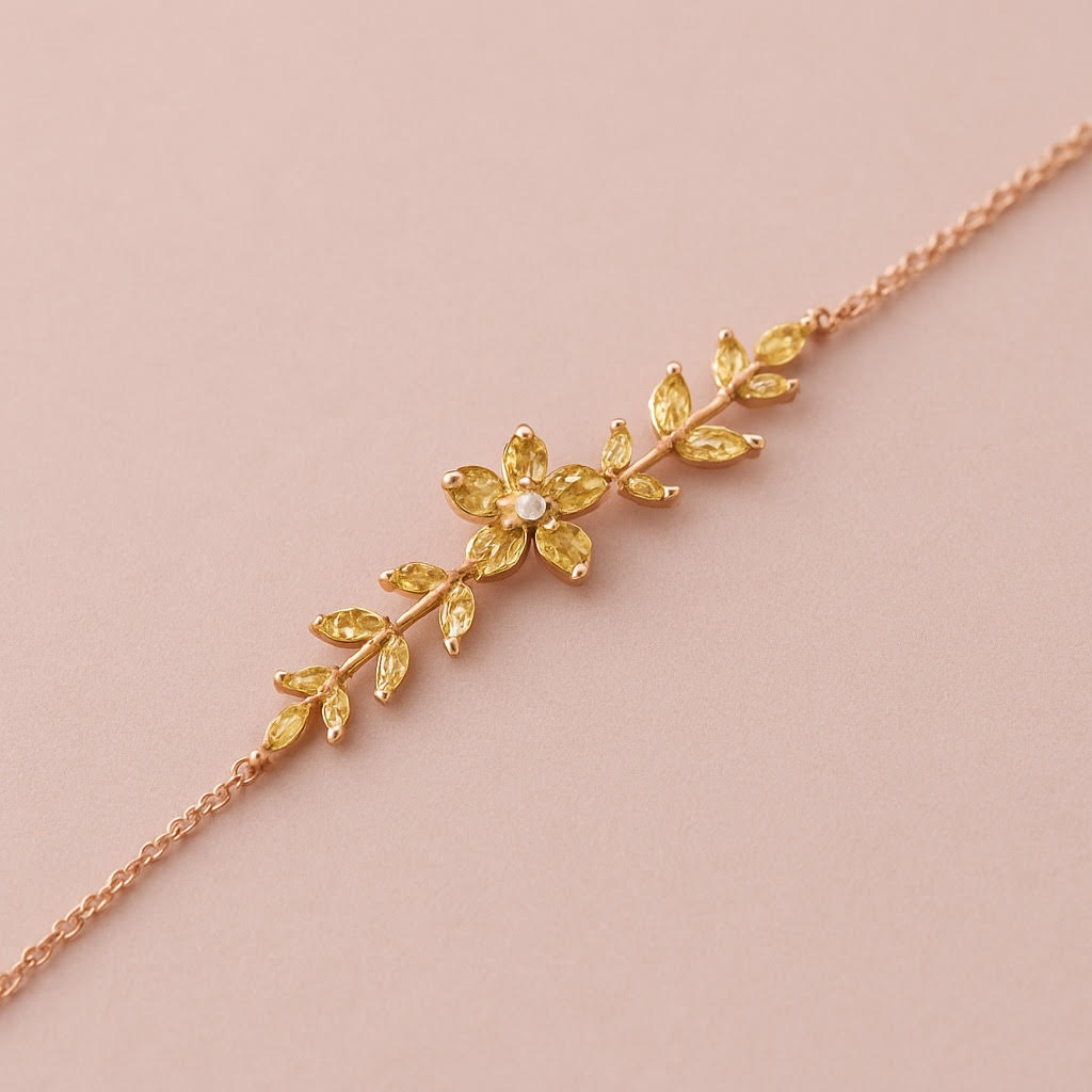 Gold Floral Vine Bracelet