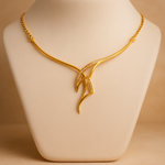 Load image into Gallery viewer, Golden Flight of Grace Sculpted Necklace
