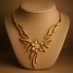 Load image into Gallery viewer, Golden Phoenix Bloom Necklace
